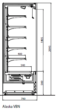 Wandkoeling ECO 1000 MT, remote, standaard, wit