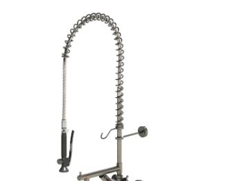 Douchemengkraan wandmontage Classic 2-gats 2 hendels RVS