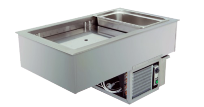 Inbouw koelbak statisch EBS 2/1L-E R290, stekkerklaar