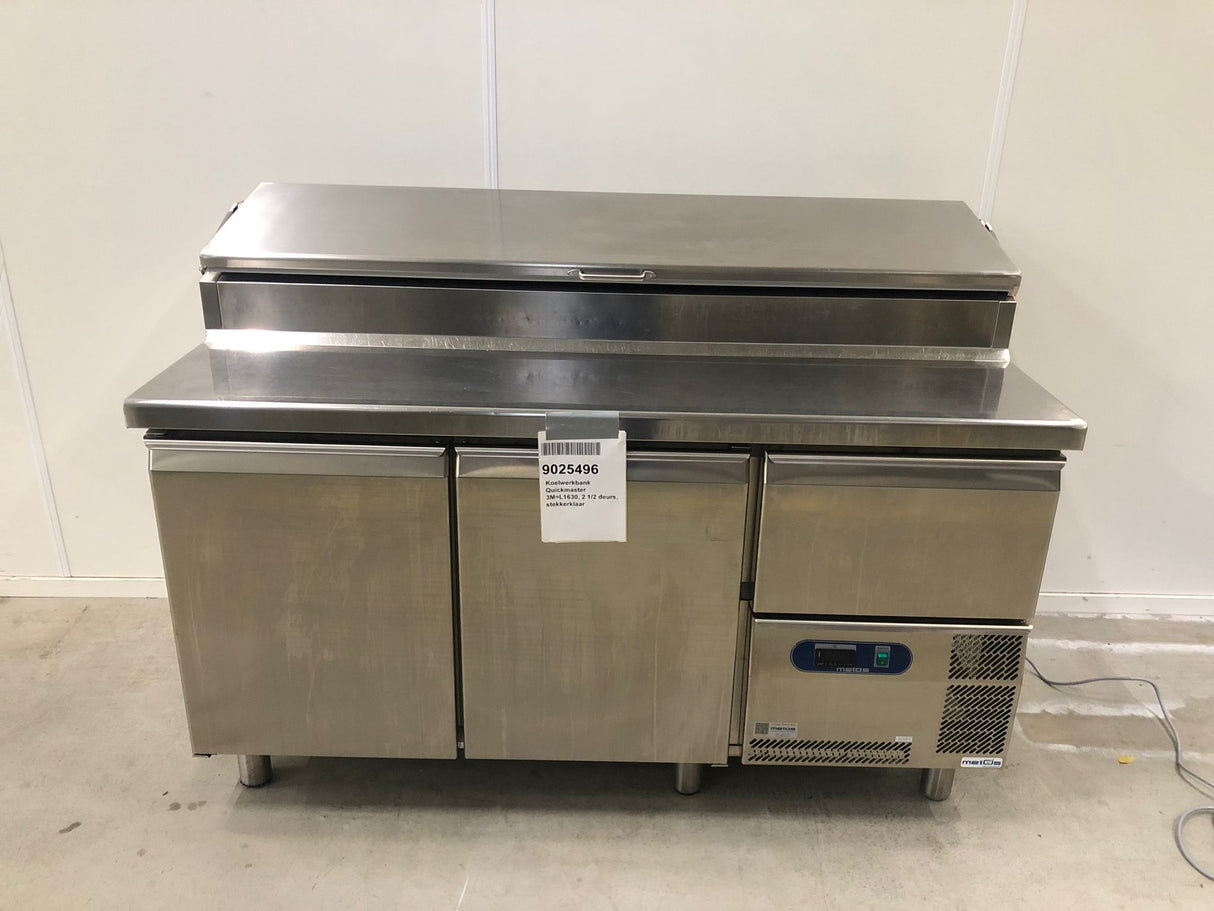 Koelwerkbank Quickmaster 3M=L1630, 2 1/2 deurs, stekkerklaar