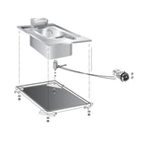 FRITEUSE FQE41DB DROP-IN 1x10 LITER 9KW